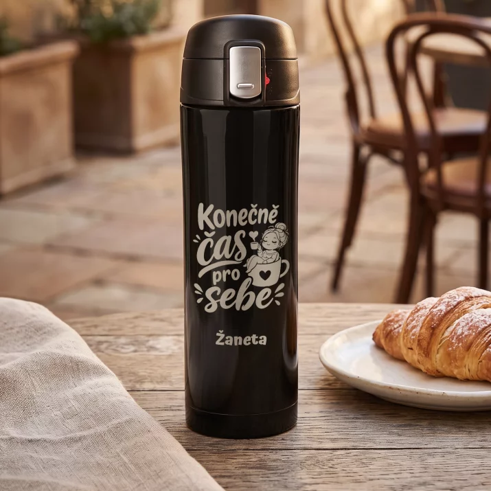 Termohrnek 440ml Na Konec Jeslí Dárek Pro Ženu: Konečně Čas Pro Sebe
