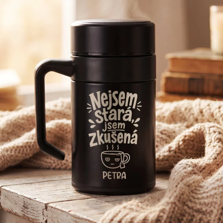 Termohrnek S Uchem 400 Ml K 90 Narozeninám Dárek Pro 90Letou Ženu : Nejsem Stará, Jsem Termohrnek S Uchem 400 Ml K 90 Narozeninám Dárek Pro 90Letou Ženu : Nejsem Stará, Jsem