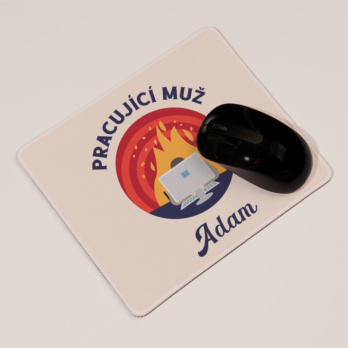 pracující muž - Podložka pod myš