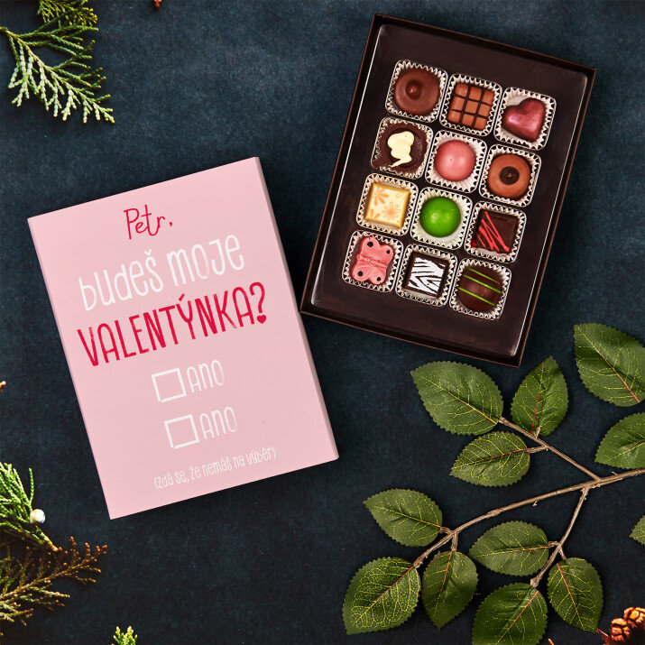 budeš moje valentýnka - Belgické čokoládové pralinky