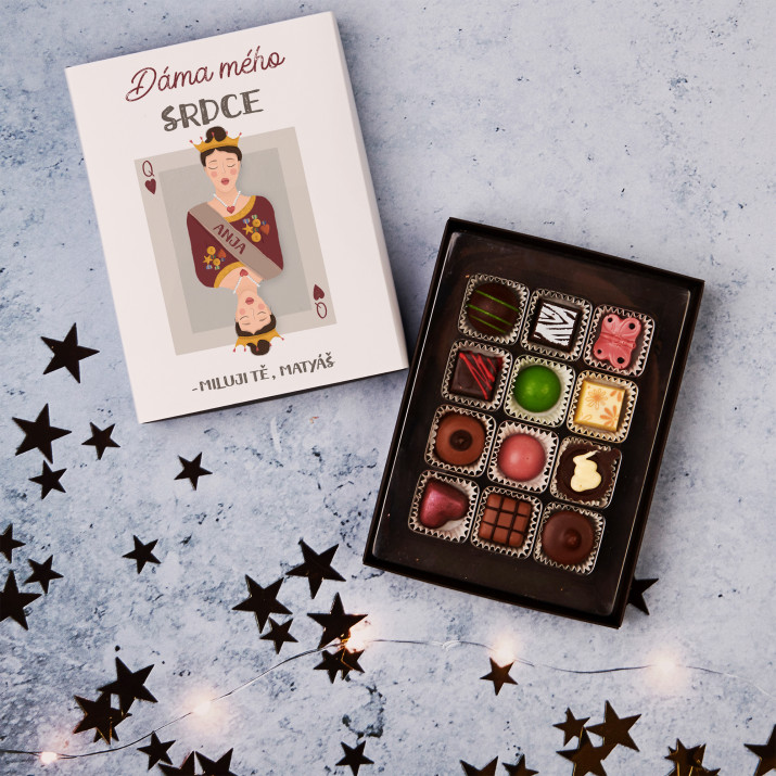 Dáma mého srdce - Belgické čokoládové pralinky