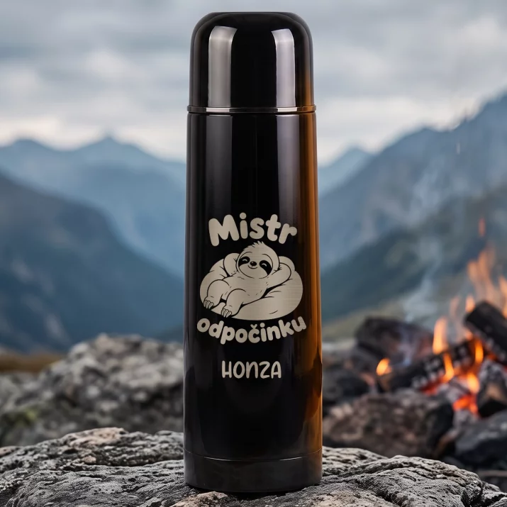 Termoska S Gravírováním K Vánocům Dárek Pro Muže: Mistr Odpočinku