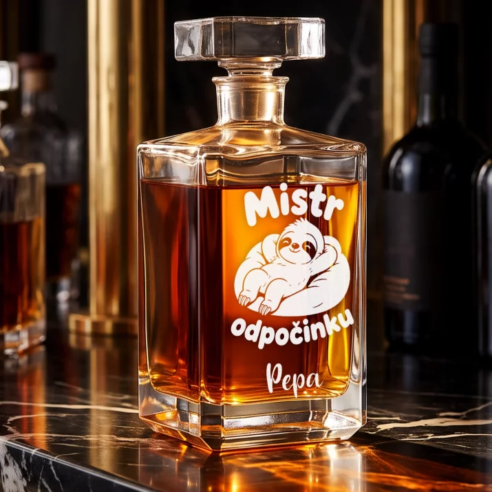 Personalizovaná Karafa Na Whisky K Vánocům Dárek Pro Muže: Mistr Odpočinku