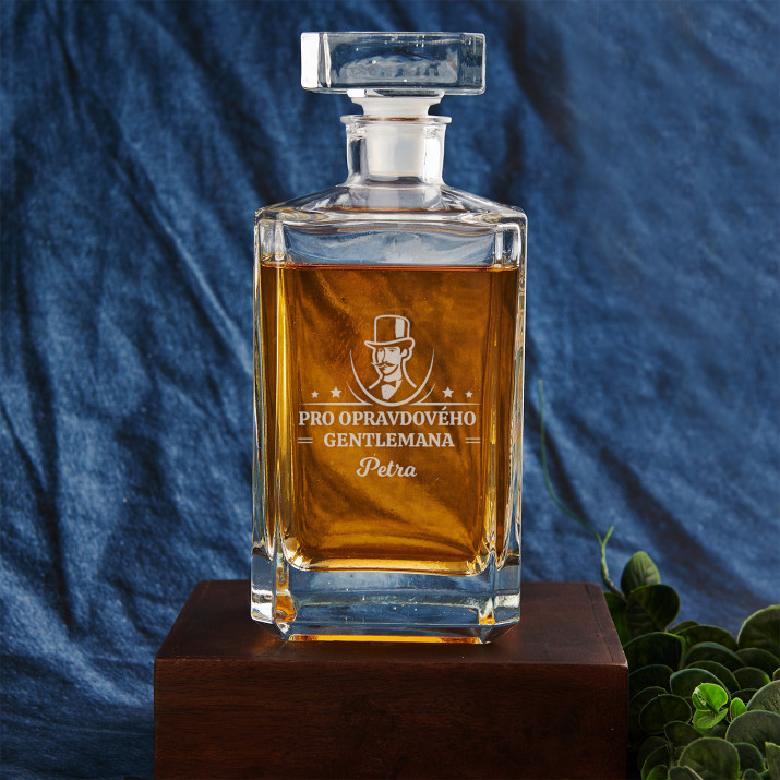 Skutečný gentleman - Karafa na whisky 0,7l