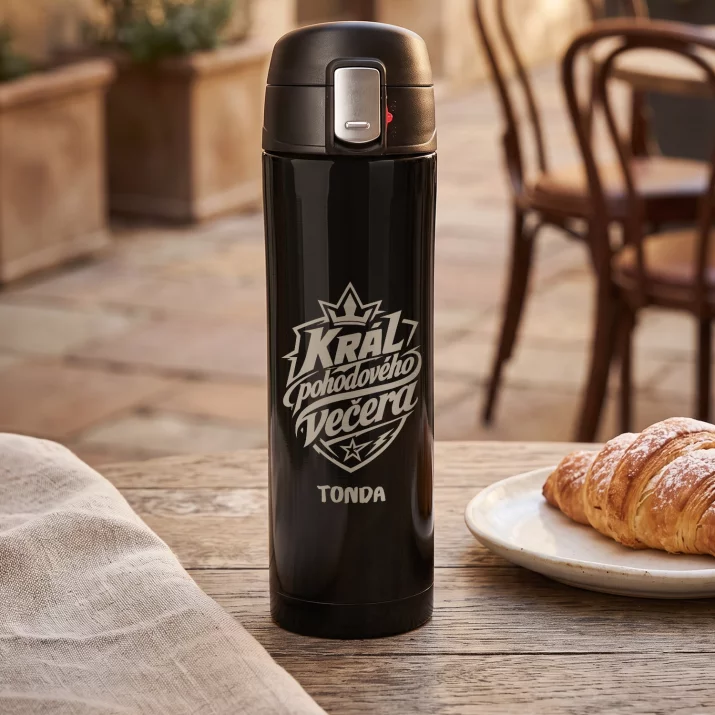 Termohrnek 440ml K Svátku Dárek Pro Muže: Král Pohodového Večera