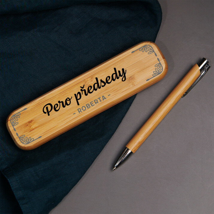 Předsedy - Propisky v dřevěné krabičce