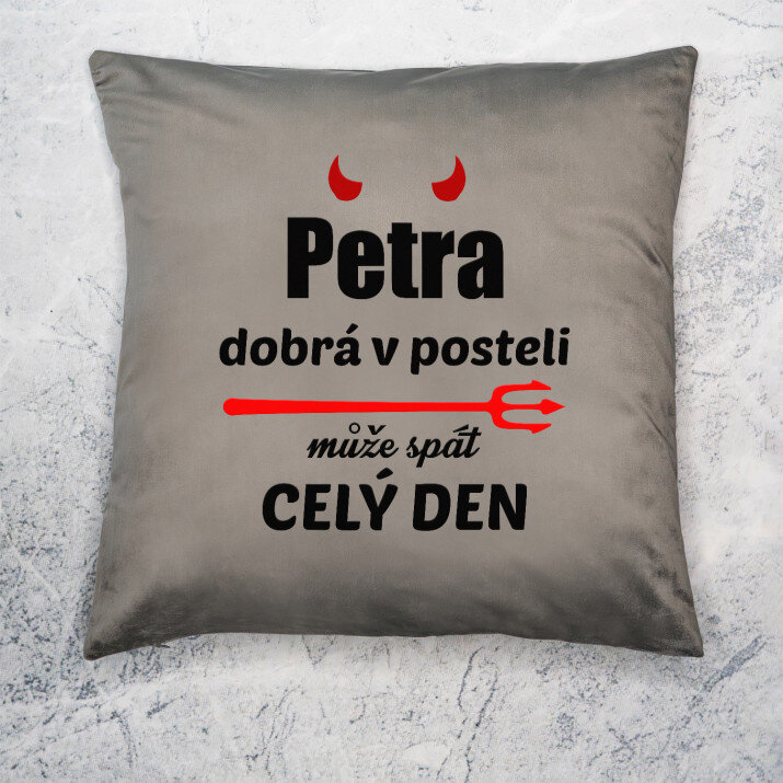 Dobrá v posteli - Polštář dekorační pro dívku