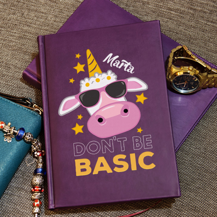 Don`t be basic - Zápisník A5 s potiskem