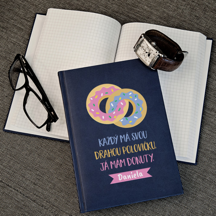 Donuty - Zápisník A5 s potiskem
