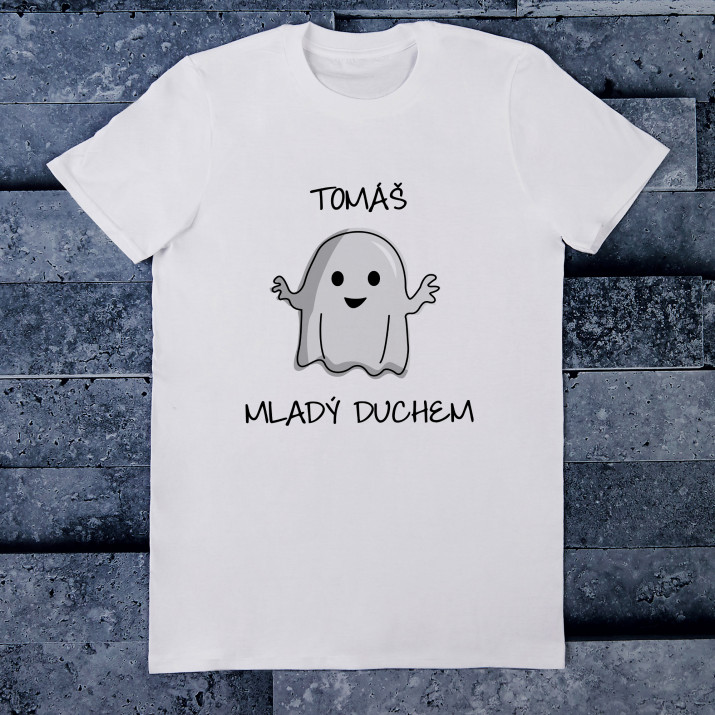 Mladý duchem - Tričko pánské s potiskem