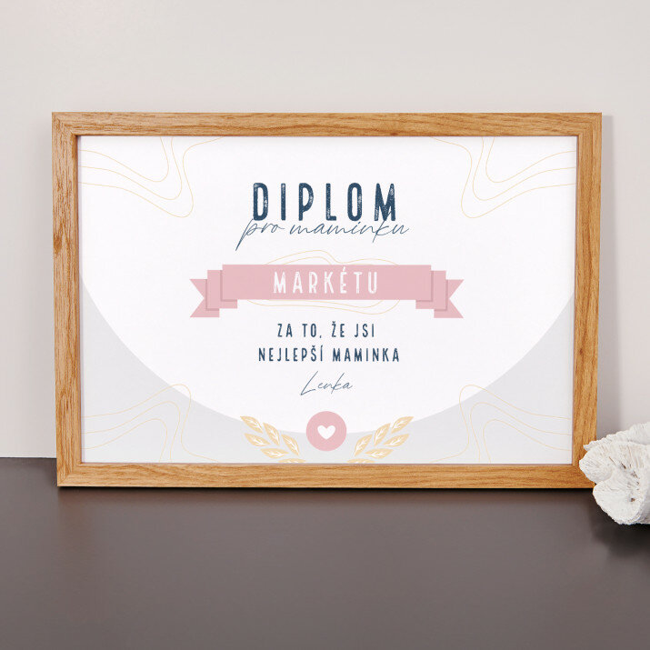 Diplom - máma nejlepší přítelkyně