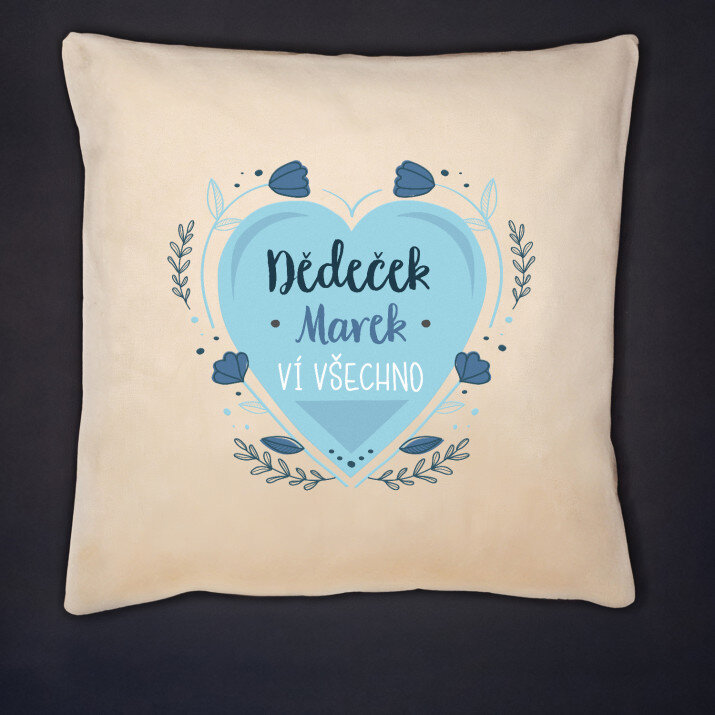 Dědeček ví všechno - Polštář dekorační