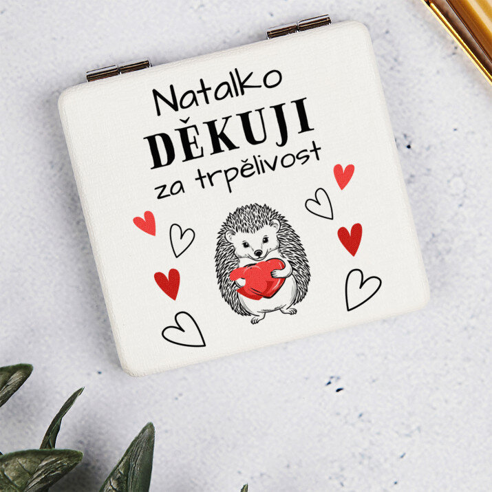 Děkuji za trpělivost - Zrcátko do kabelky