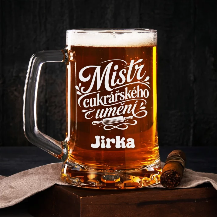 Půllitr Na Pivo Pro Cukráře Dárek Pro Muže: Cukrářské Mistrovství Půllitr Na Pivo Pro Cukráře Dárek Pro Muže: Cukrářské Mistrovství