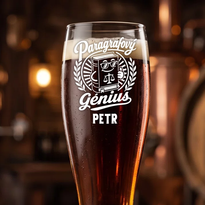 Sklenice Na Pivo S Gravírováním Pro Právníka Dárek Pro Muže: Paragrafový Génius