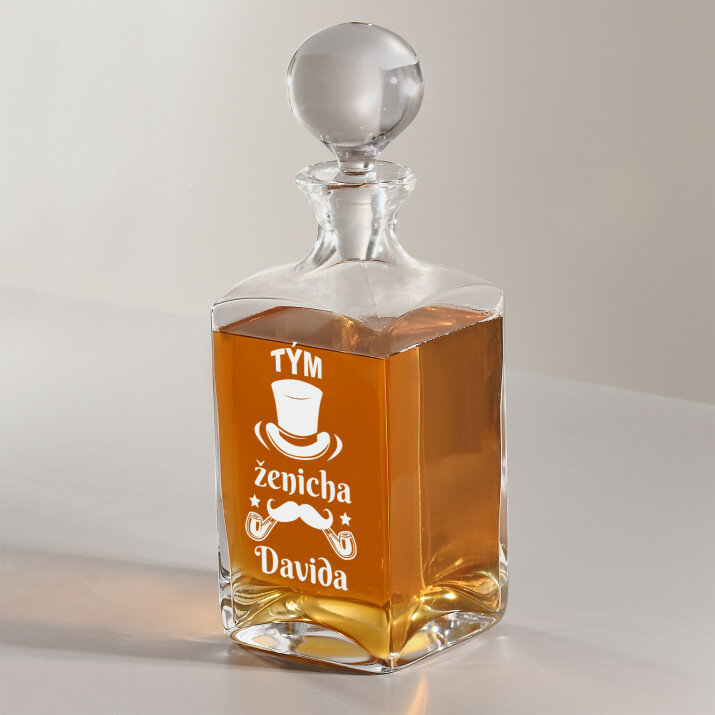 Tým ženicha - Karafa na whisky 1l