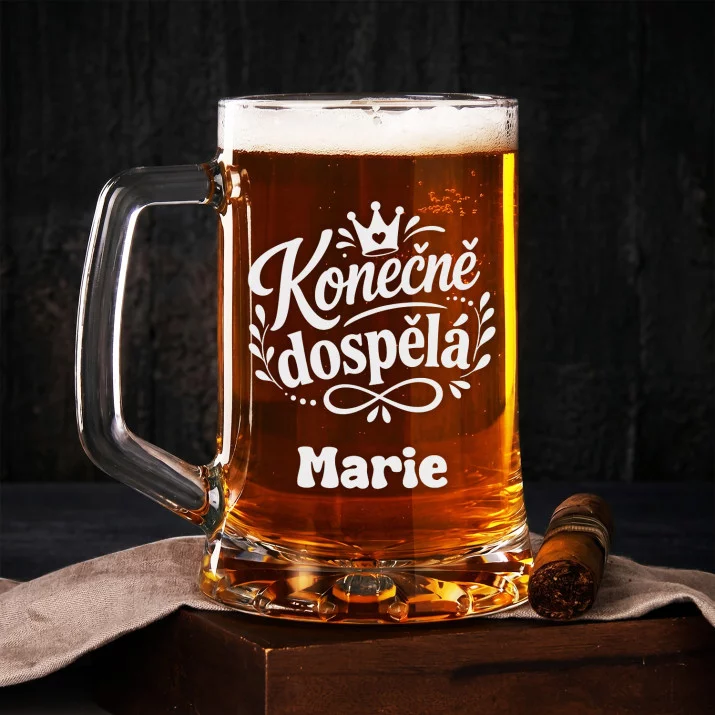 Půllitr Na Pivo K 18 Narozeninám Dárek Pro Ženu: Svoboda A Šarm
