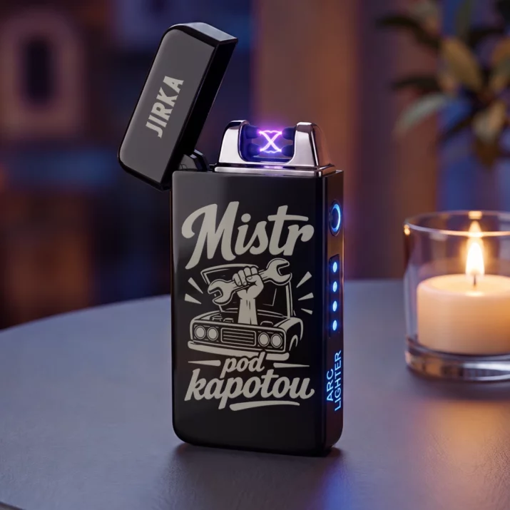 Personalizovaný Plazmový Zapalovač Pro Automechanika Dárek Pro Muže: Mistr Pod Kapotou