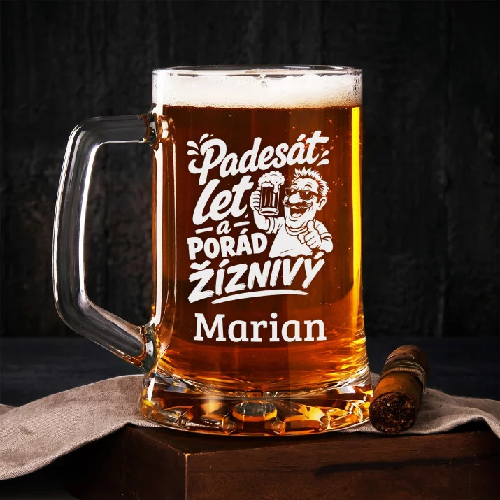Půllitr Na Pivo Ke Zlaté Svatbě Dárek Pro Muže: Pivní Jubilant Půllitr Na Pivo Ke Zlaté Svatbě Dárek Pro Muže: Pivní Jubilant