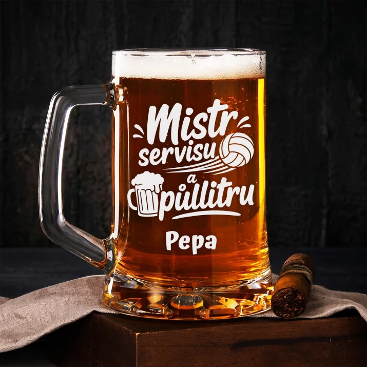 Půllitr Na Pivo Pro Volejbalistu Dárek Pro Muže: Veselý Volejbalista
