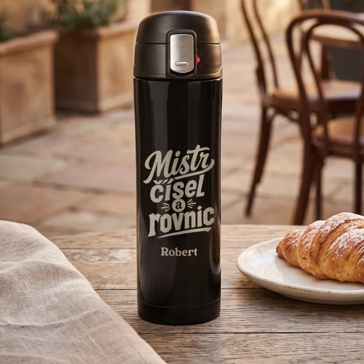 Termohrnek 440ml Pro Učitele Matematiky Dárek Pro Muže: Mistr Čísel A Rovnic
