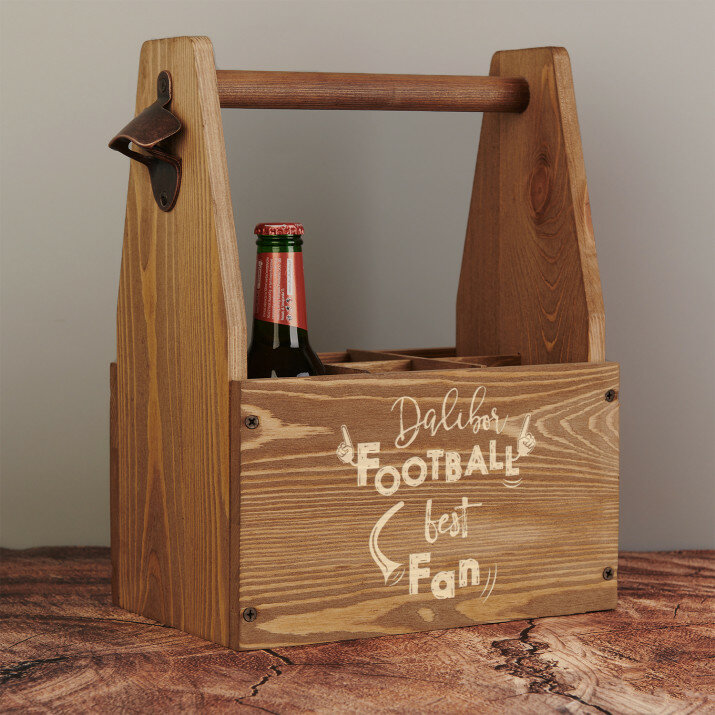 Football best fan - Nosič na pivo s otvírákem