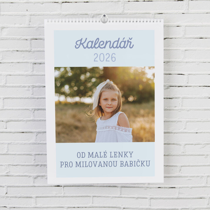 Pastelový fotokalendář - Nástěnný kalendář