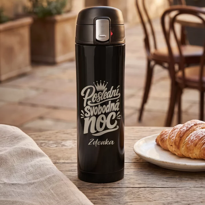 Termohrnek 440ml Pro Nevěstu Dárek Ke Svatbě Pro Ženu: Poslední Svobodná Noc