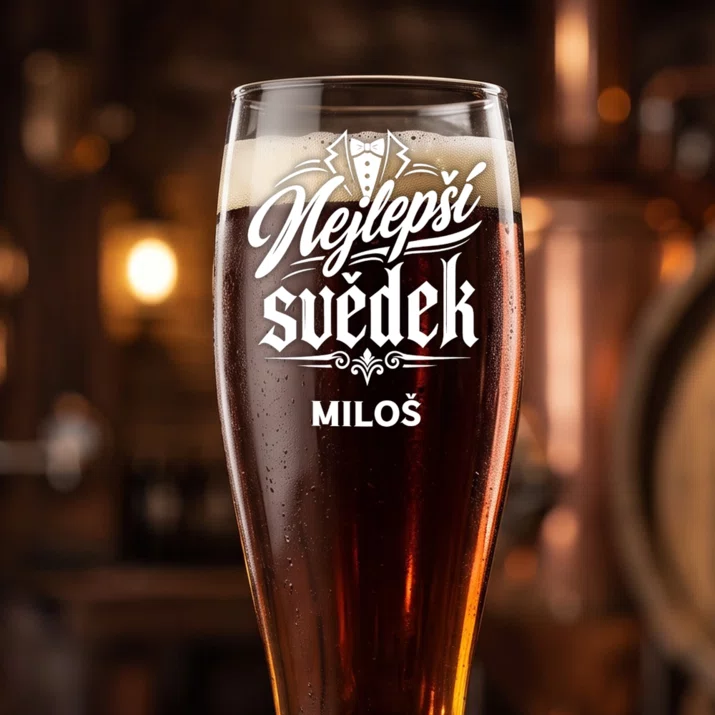 Sklenice Na Pivo S Gravírováním Pro Svědka Dárek Pro Muže: Nejlepší Svědek Sklenice Na Pivo S Gravírováním Pro Svědka Dárek Pro Muže: Nejlepší Svědek