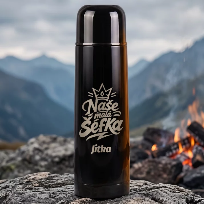Termoska S Gravírováním Pro Dceru Dárek Pro Ženu: Naše Malá Šéfka