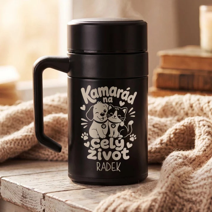 Termohrnek S Uchem 400 Ml Pro Kamaráda Dárek Pro Muže: Kamarád Na Celý Život