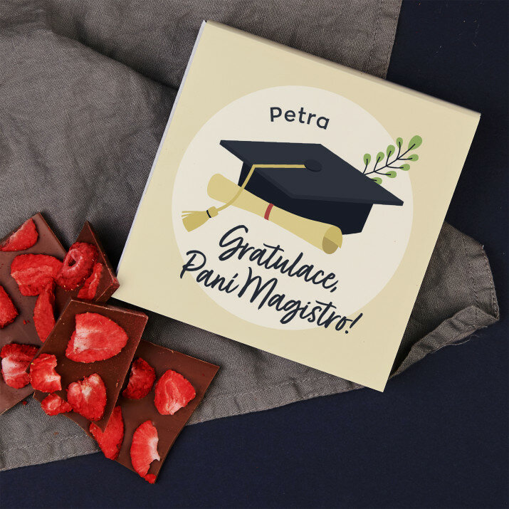 Gratulace, paní magistro - Čokoláda s jahodami
