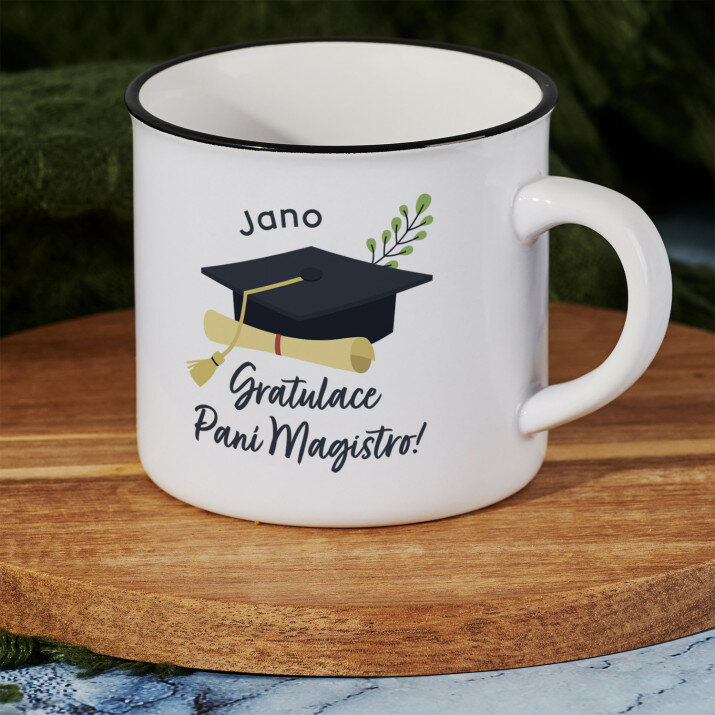 Gratulace, paní magistro - Keramický hrnek
