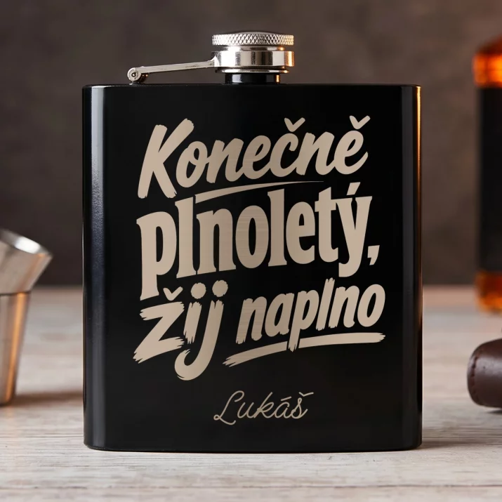 Placatka S Gravírováním Pro 21Letého Muže Dárek K 20 Narozeninám Pro Muže: Konečně Plnoletý, Žij Placatka S Gravírováním Pro 21Letého Muže Dárek K 20 Narozeninám Pro Muže: Konečně Plnoletý, Žij