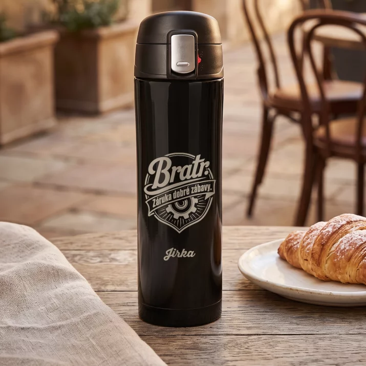 Termohrnek 440ml Pro Bratra Dárek Pro Muže: Bratr. Záruka Dobré