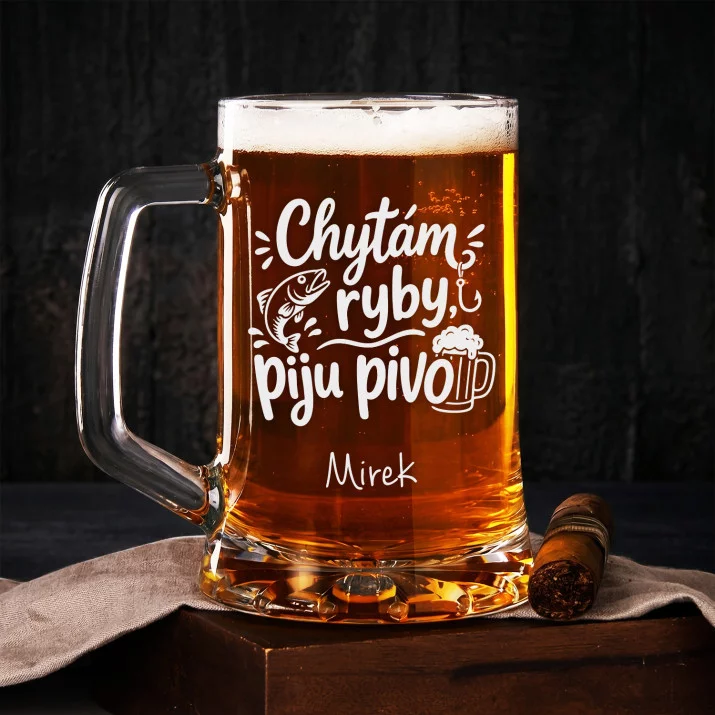 Půllitr Na Pivo Pro Milovníka Rybaření Dárek Pro Muže: Rybářská Pohoda Půllitr Na Pivo Pro Milovníka Rybaření Dárek Pro Muže: Rybářská Pohoda