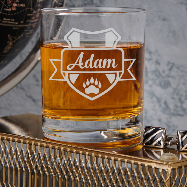 Erb + jméno - Sklenice na whisky