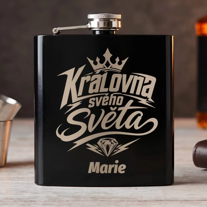 Placatka S Gravírováním Pro Mladou Dívku Dárek Ke Dni Dívek Pro Ženu: Královna Svého Světa