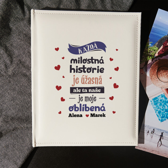Milostná historie - Personalizované fotoalbum