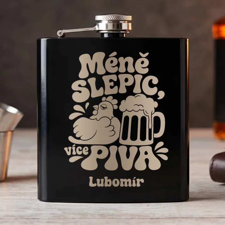 Placatka S Gravírováním K Velikonocům Dárek Pro Muže: Méně Slepic, Více Piva