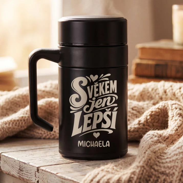 Termohrnek S Uchem 400 Ml K 50 Dárek K 50 Narozeninám Pro Ženu: S Věkem Jen Lepší Termohrnek S Uchem 400 Ml K 50 Dárek K 50 Narozeninám Pro Ženu: S Věkem Jen Lepší