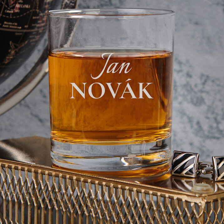 Jméno a příjmení - Sklenice na whisky