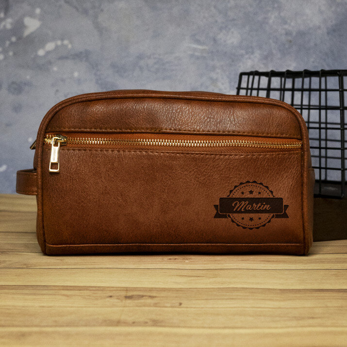 Jméno - Pánská kosmetická taška s gravírováním