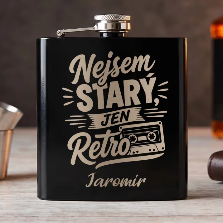 Placatka S Gravírováním K Narozeninám Dárek Pro Muže: Nejsem Starý, Jen Retro