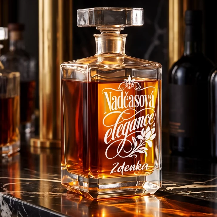 Personalizovaná Karafa Na Whisky K Padesátinám Dárek Pro 50Letou Ženu : Nadčasová Elegance