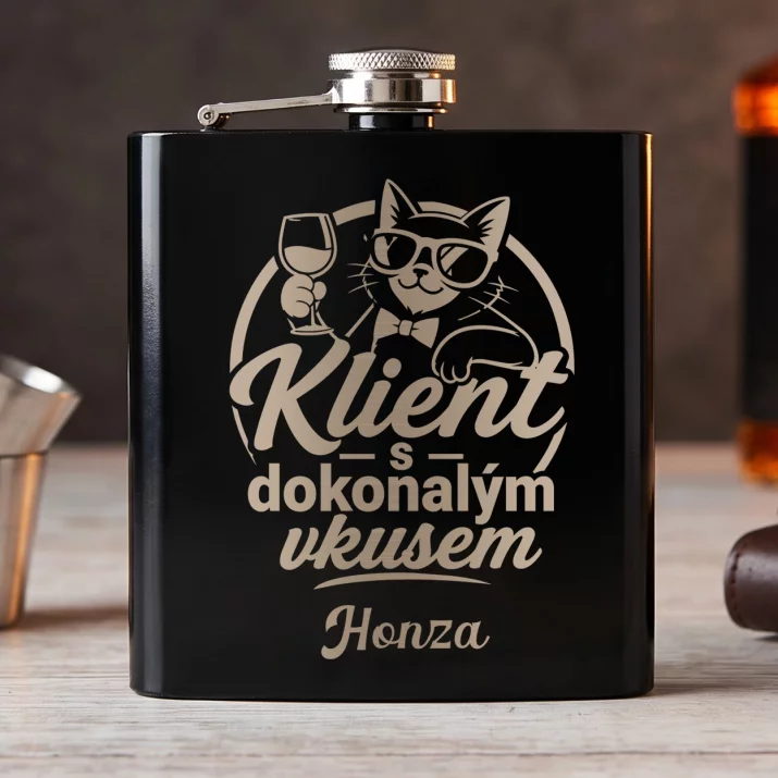 Placatka S Gravírováním Pro Klienta Dárek Pro Muže: Klient S Dokonalým Vkusem