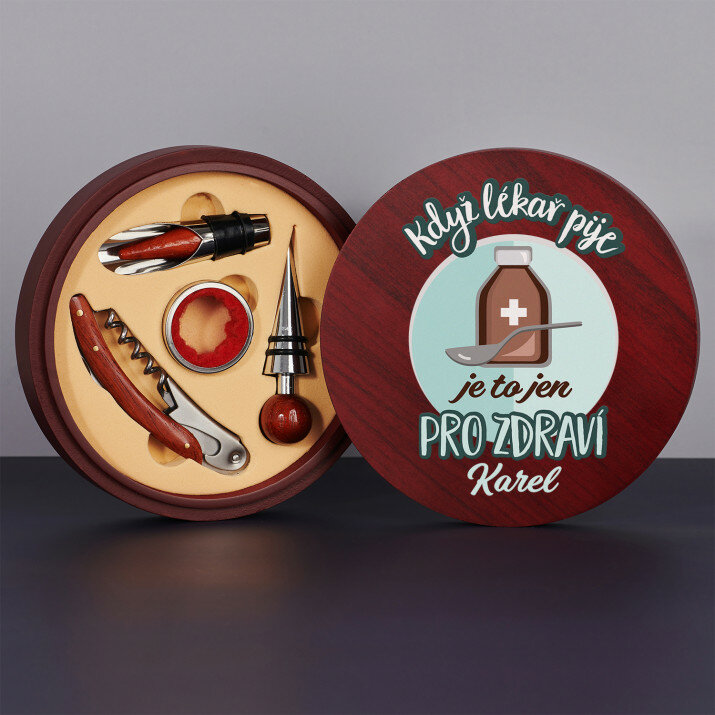 Když lékař pije - Sada na víno