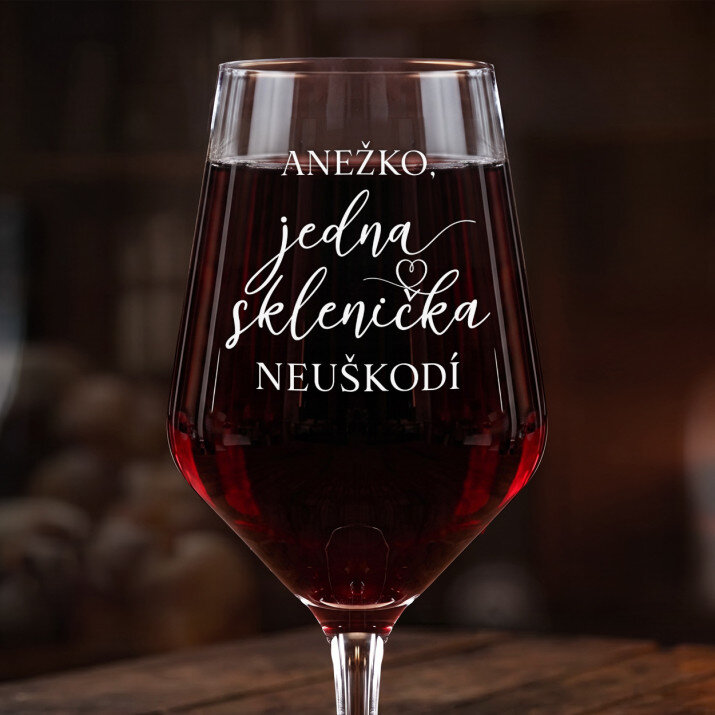 Jedna sklenička neuškodí - Velká sklenice na víno