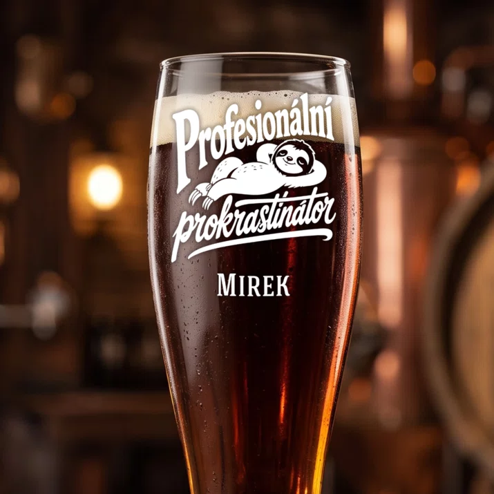 Sklenice Na Pivo S Gravírováním Pro Studenta Dárek Pro Muže: Profesionální