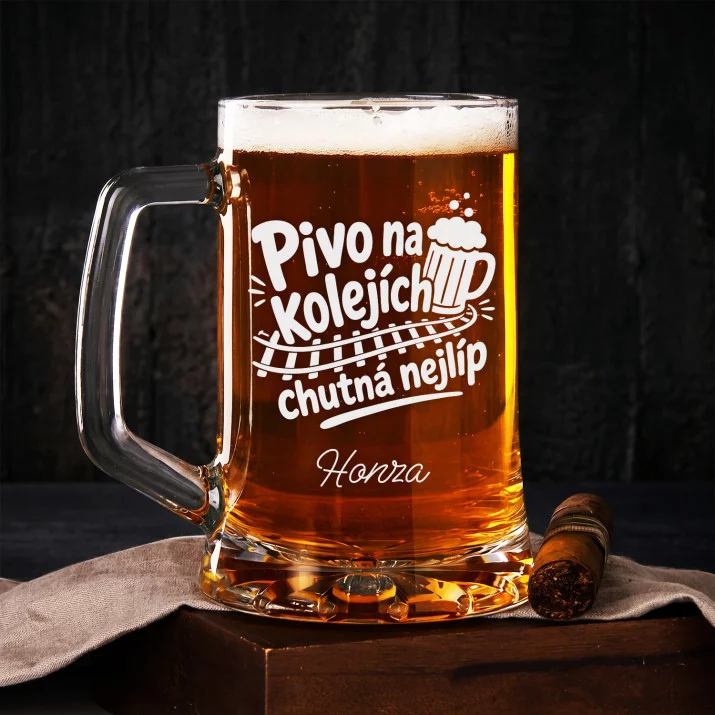 Půllitr Na Pivo Pro Železničáře Dárek Pro Muže: Železniční Legrace Půllitr Na Pivo Pro Železničáře Dárek Pro Muže: Železniční Legrace